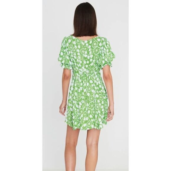 Faithfull the Brand La Berben Mini Dress Cleo Floral Print Dress NWT Sz. 4 - Picture 3 of 9